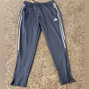 Adidas Men’s Charcoal Joggers with White Stripes